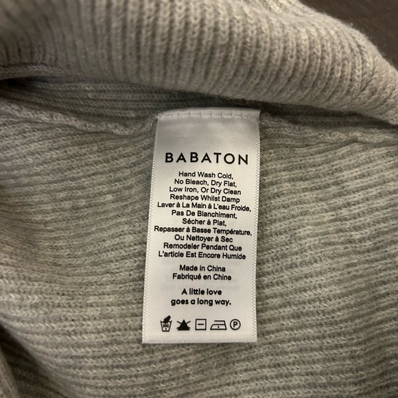 Babaton Chalmers Sweater Heather Light Grey - Picture 3 of 5